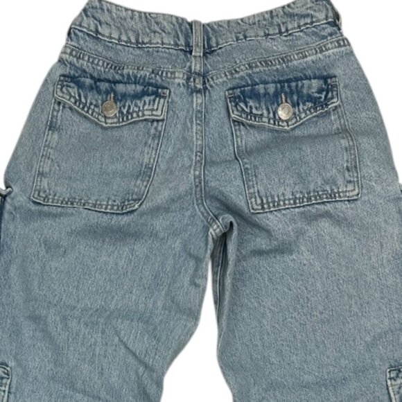 Garage Denim Women's Wide Leg Slouchy Baggy Cargo Jeans | Sz 25 Y2K Streetwear - Picture 4 of 15